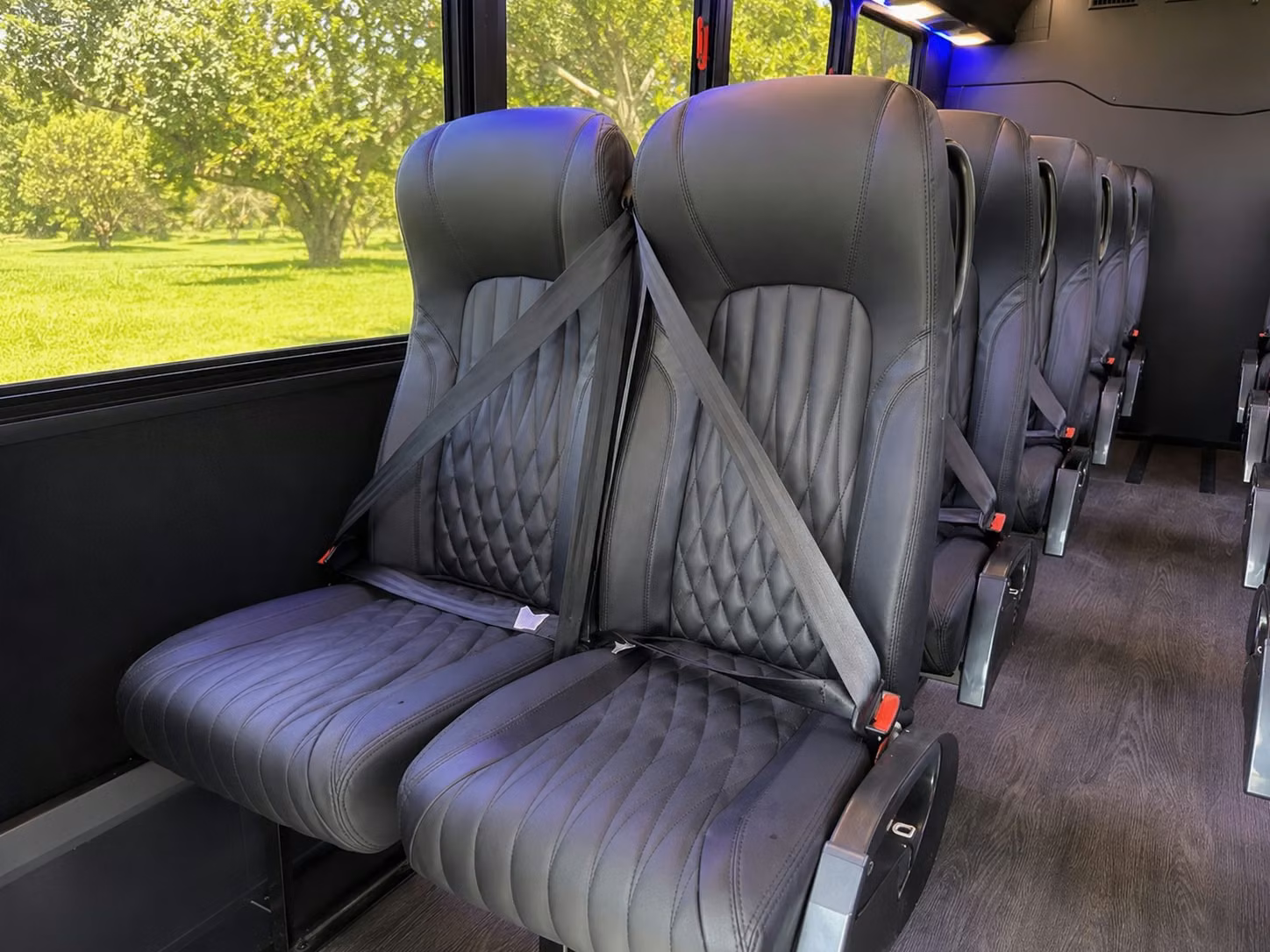 18 passenger minibus interior