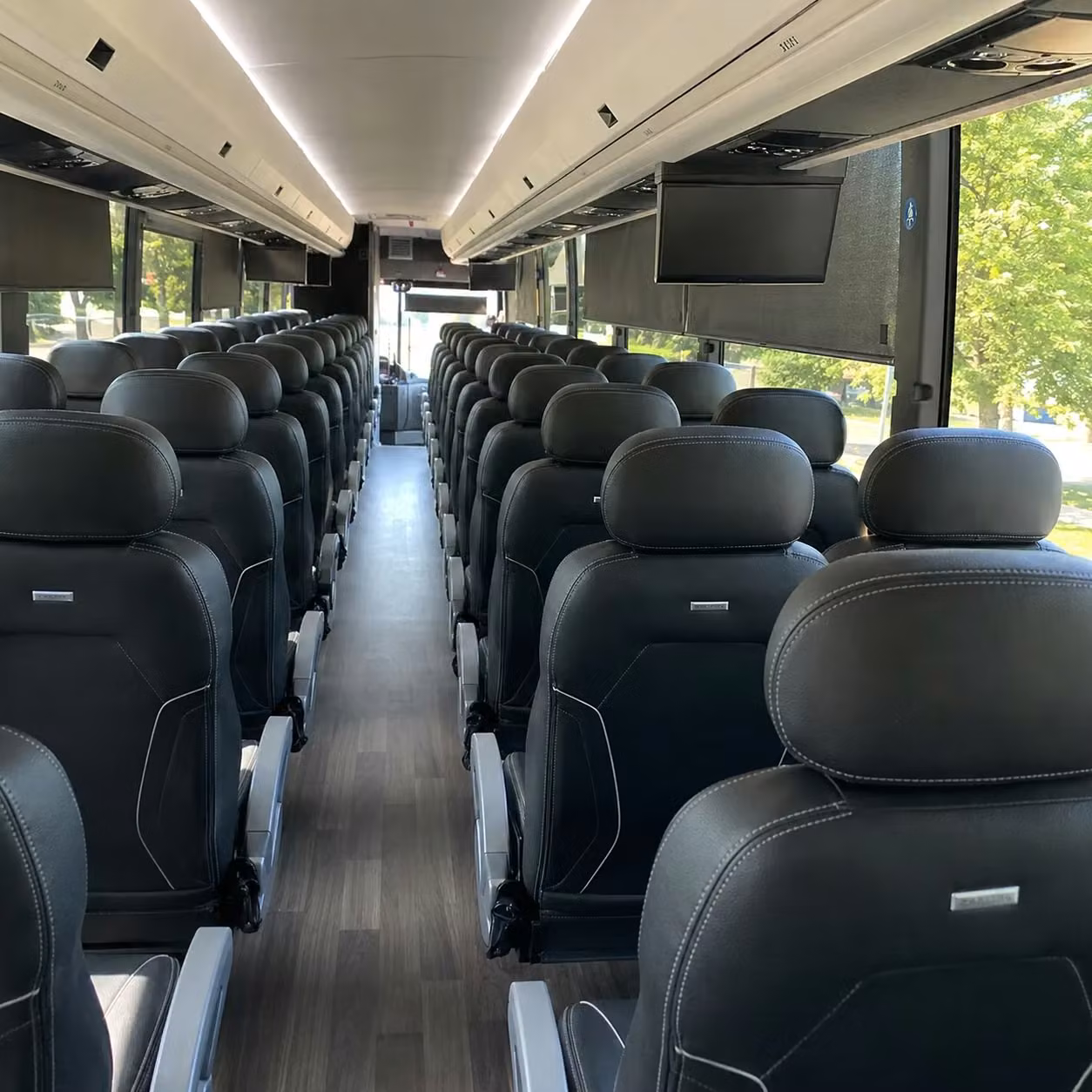 chino charter bus interior